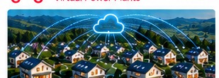Connected decentralized homes visualizing a virtual power plant